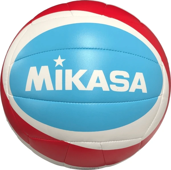М'яч для пляжного волейболу Mikasa BEACH CLASSIC біло-блакитно-червоний Розмір 5 BV543C-VXB-RSB