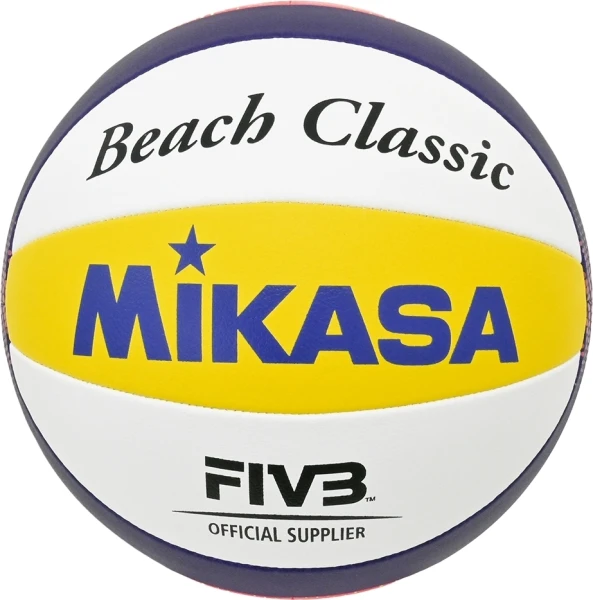 М'яч для пляжного волейболу Mikasa BEACH CLASSIC біло-жовто-темно-синьо-червоний Розмір 5 BV551C