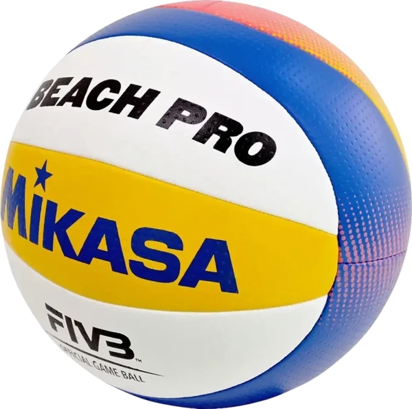 М'яч для пляжного волейболу Mikasa BEACH PRO біло-синьо-жовто-червоний Розмір 5 BV550C