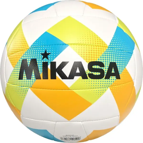 Мяч для пляжного волейбола Mikasa BEACH CLASSIC бело-желто-голубой Размер 5 BV543C-VXA-LG