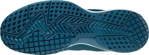 Кросівки тенісні Mizuno WAVE INTENSE TOUR 5 AC темно-бірюзово-жовто-оранжеві 61GA1900-30
