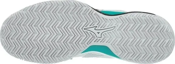 Кроссовки теннисные Mizuno WAVE INTENSE TOUR 5 CC бело-бирюзово-черные 61GC1900-35