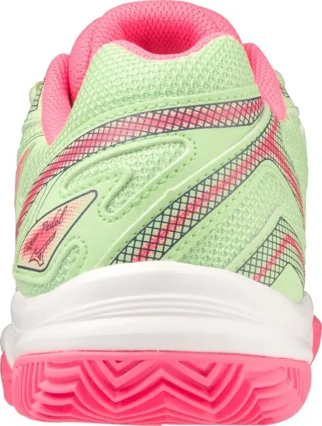 Кроссовки теннисные женские Mizuno BREAK SHOT 4 PADEL светло-зелено-розовые 61GB2336-60
