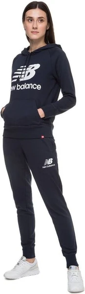 Спортивные штаны женские New Balance Essentials FT темно-синие WP03530ECL