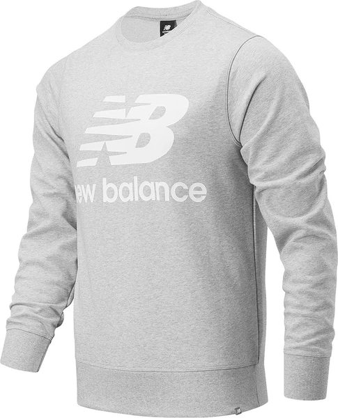 Свитшот New Balance Ess Stacked Logo серый MT03560AG