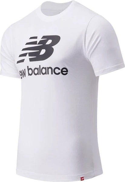 Футболка New Balance Ess Stacked Logo белая MT01575WT