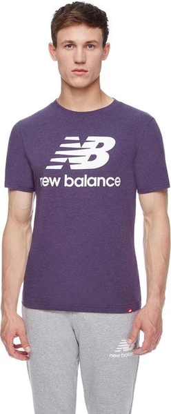 Футболка New Balance Ess Stacked Logo фиолетовая MT01575PPP