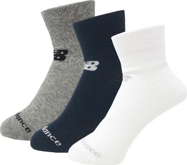 Шкарпетки New Balance Prf Cotton Flat Knit Ankle 3 Pair різнокольорові LAS95233AS1