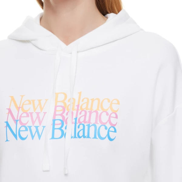 Толстовка женское New Balance Essentials Celebrate белое WT21509WT