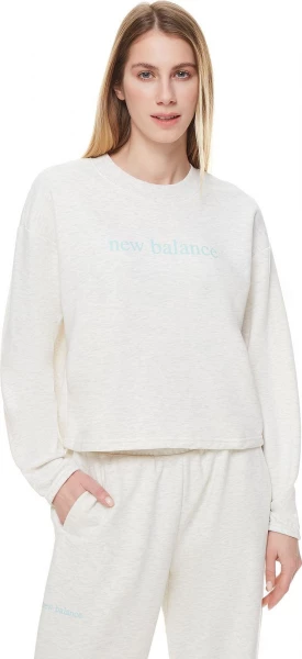 Свитшот женский New Balance Essentials Balanced белый WT21557SAH