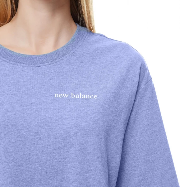 Футболка женская New Balance Essentials Balanced голубая WT21558NHR