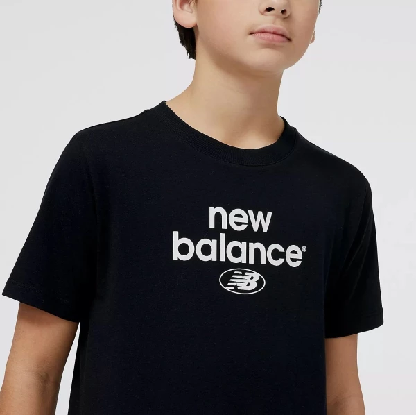 Футболка подростковая New Balance ESSENTIALS REIMAGINED ARCHIVE черная YT31507BK