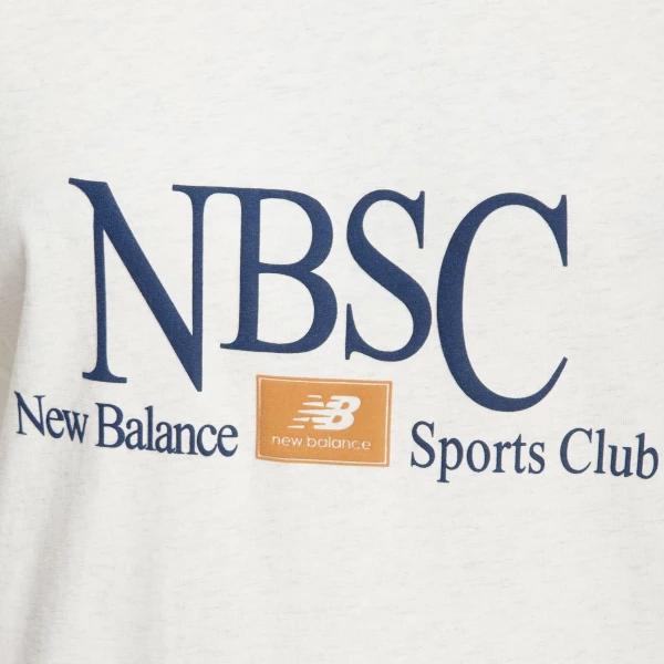 Футболка New Balance ATHLETICS SPORTS CLUB бежевая MT31558OTH