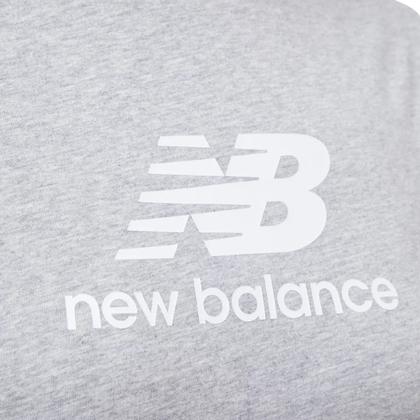 Футболка підліткова New Balance ESSENTIALS STACKED LOGO JERSEY сіра YT31541AG