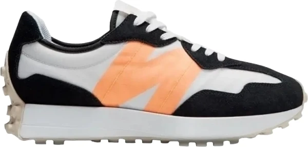 Кроссовки New Balance 327 черно-бело-оранжевые MS327SO