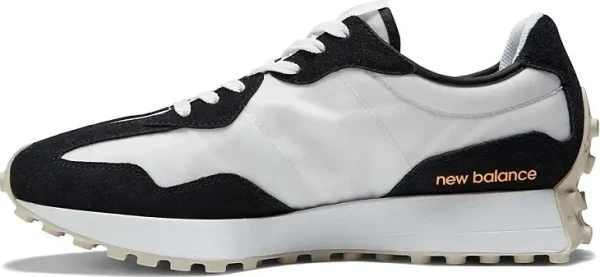 Кроссовки New Balance 327 черно-бело-оранжевые MS327SO