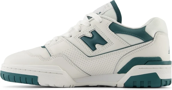 Кроссовки женские New Balance 550 бело-темно-зеленые BBW550BI