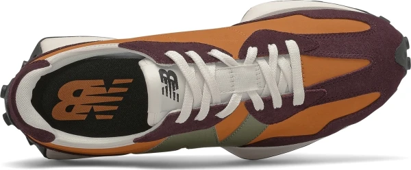 Кроссовки New Balance 327 оранжево-коричнево-оливковые MS327LY1