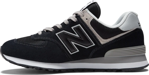 Кроссовки New Balance 574 CLASSIC GL черно-серые ML574EVB