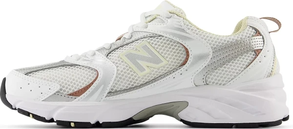 Кроссовки New Balance 530 бело-серебряно-бронзовые MR530SGA