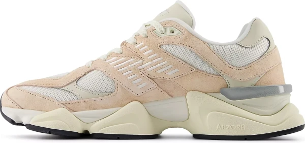 Кроссовки New Balance 9060 персиково-бежево-белые U9060WNA