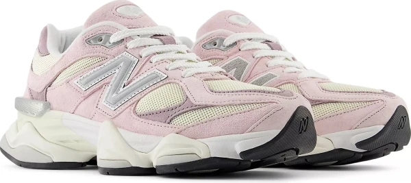 Кроссовки женские New Balance 9060 розово-желто-серые U9060LBC