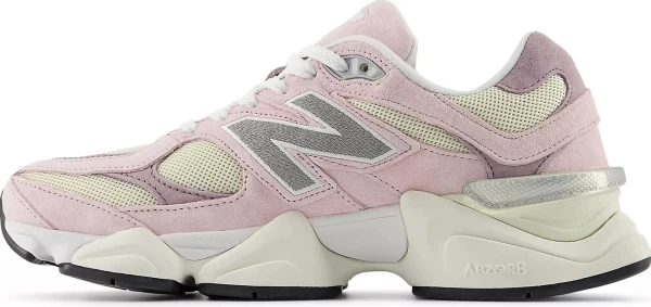 Кроссовки женские New Balance 9060 розово-желто-серые U9060LBC