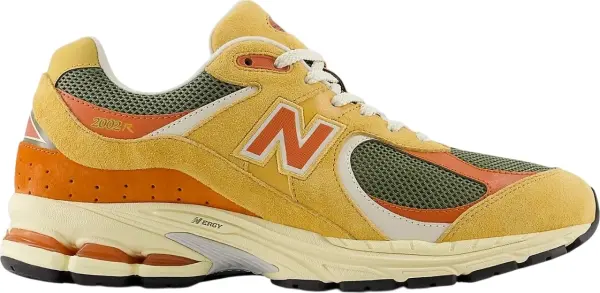 Кроссовки New Balance 2002R желто-оранжево-темно-зеленые U2002RPB
