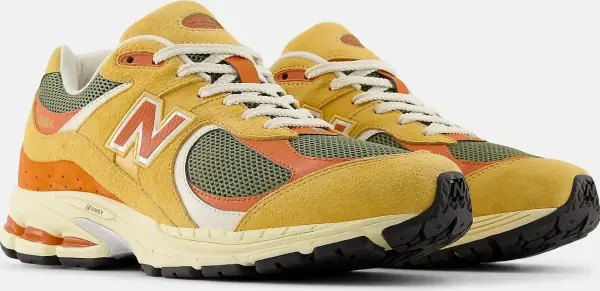 Кроссовки New Balance 2002R желто-оранжево-темно-зеленые U2002RPB