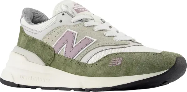 Кросівки New Balance 997 зелено-біло-бузкові U997RMGB