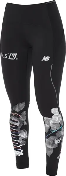 Лосины для бега женские New Balance LONDON EDITION IMPACT RUN черные WP31274D