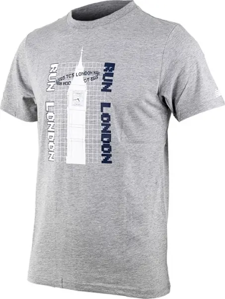 Футболка New Balance BIG BEN TEE серая MT31607D