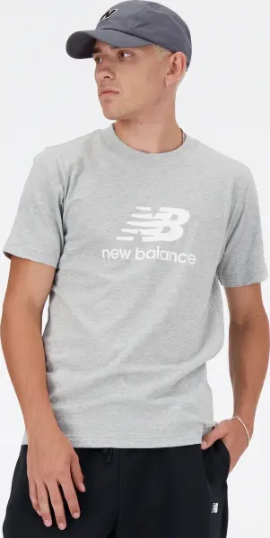 Футболка New Balance SPORT ESSENTIALS LOGO сіра MT41502AG