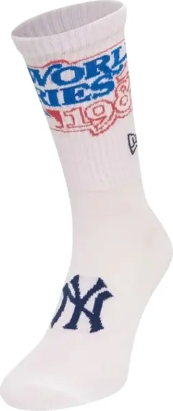 Носки New Era WORLD SERIES CREW NEW YORK YANKEES бело-сине-оранжевые 60564739