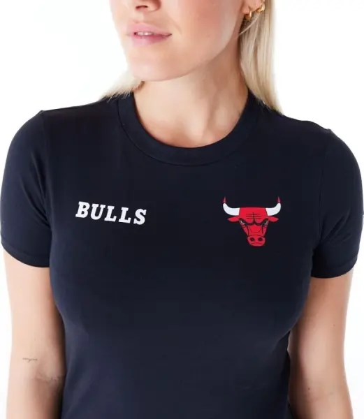 Футболка женская New Era SLIM CHICAGO BULLS черная 60564918