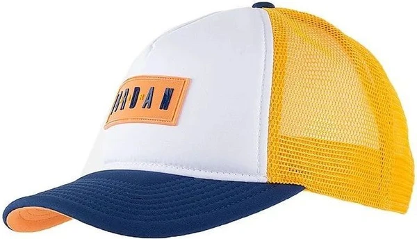 Бейсболка Nike CLC99 JM AIR TRKR CAP оранжево-бело-темно-синяя DC3685-100