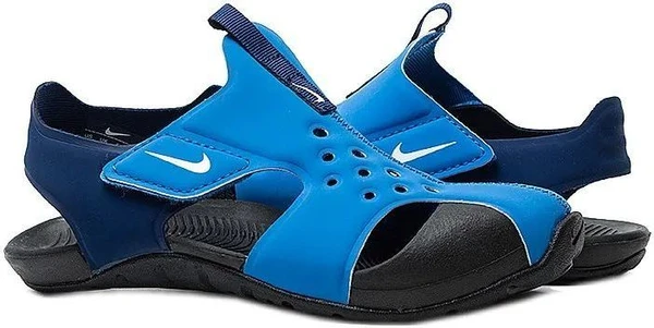 Босоножки подростковые Nike SUNRAY PROTECT 2 (PS) сине-черные 943826-403