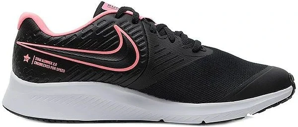 Кроссовки подростковые Nike Star Runner 2 черно-розовые AQ3542-002