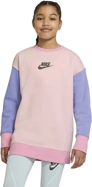 Свитшот подростковый Nike NSW BF CREW розово-голубой DD3782-805