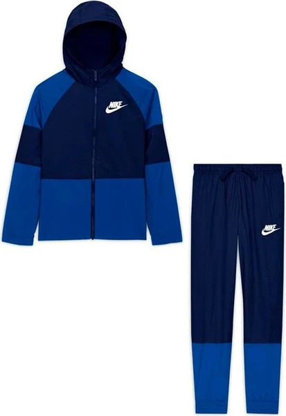 Спортивный костюм подростковый Nike NSW TRACKSUIT WVN HBR HD темно-сине-синий DA1406-492