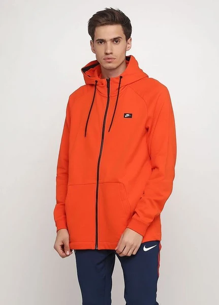 Толстовка M Nike Sport Wear Modern Hoodie FZ FT оранжевая 805130-891