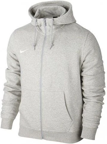 Толстовка Nike Team Club Fullzip Hoody Jacket серая 658497-050