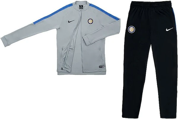 Спортивный костюм подростковый Nike Inter Milan Trainingspak серо-черный 855424-013