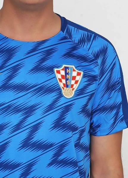 Футболка Nike Croatia Mens Dry Squad Top SS GX синяя AH0365-406