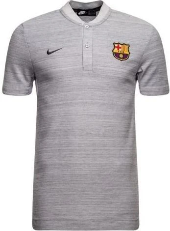 Поло Nike FC Barcelona Authentic Grand Slam серое 892335-014