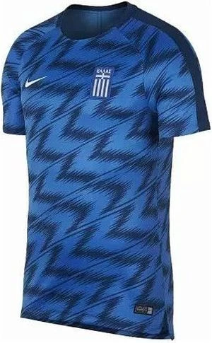 Футболка Nike Greece Pre-Match Training T-Shirt синяя 893361-406