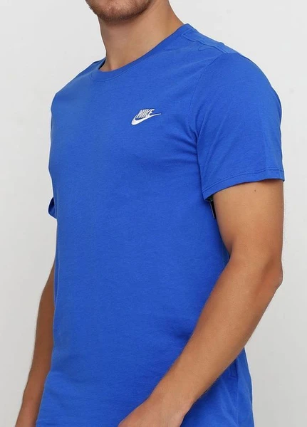 Футболка Nike Sportswear Tee Club Embroidered FTRA синяя 827021-463