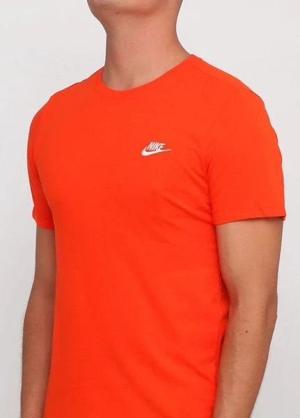 Футболка Nike Sportswear Tee Club Embroidered FTRA помаранчева 827021-891