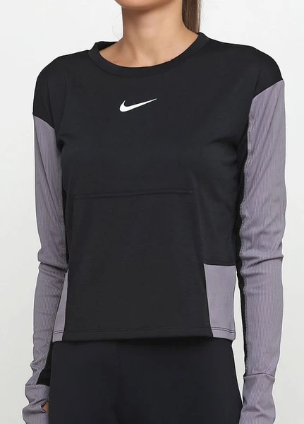 Свитшот женский Nike TOP PACER CREW SD GX черный AJ8255-010