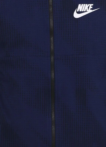 Толстовка Nike Sportswear Mens Advance 15 Hoodie Fleece FZ AOP синяя 885937-429